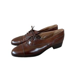 Church’s Made in England Chocolate Brown Leather Lace Up Oxfords (size 9 B)